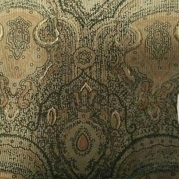 Free People paisley print corduroy pants sz 27 EUC - Picture 3 of 3